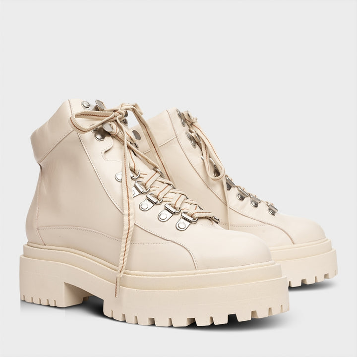 Carrano Leather Lace-up Combat Boot