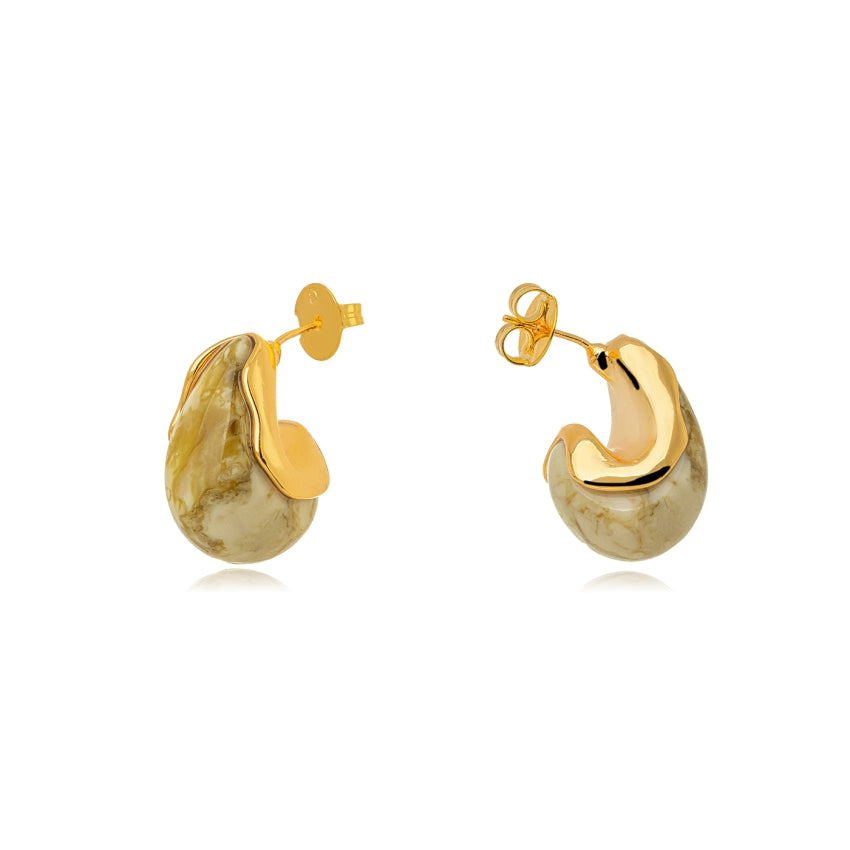 Plain Enameled Earring
