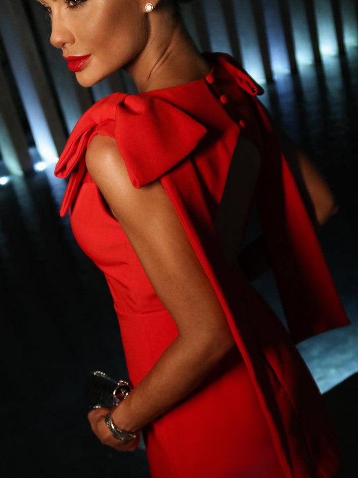 Vestido Curto Laços