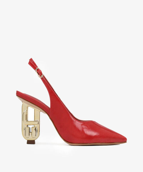 JB Leather Slingback Pumps