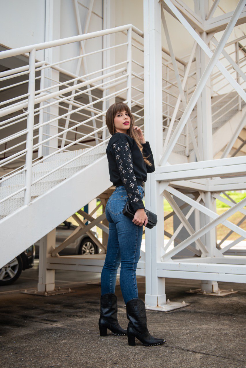 Blusa Moletom Bordada Villon