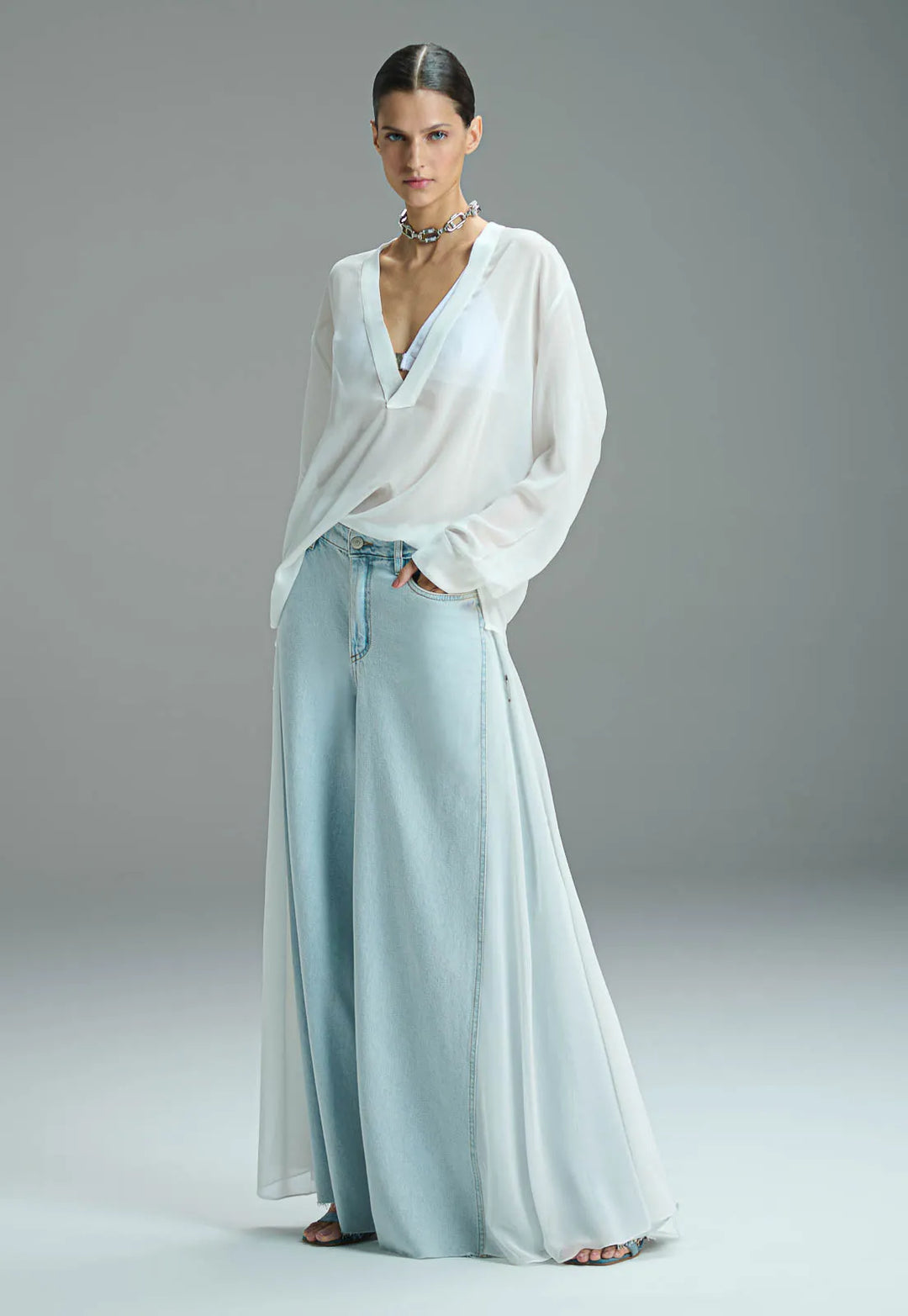 Chiffon Gusset Jeans
