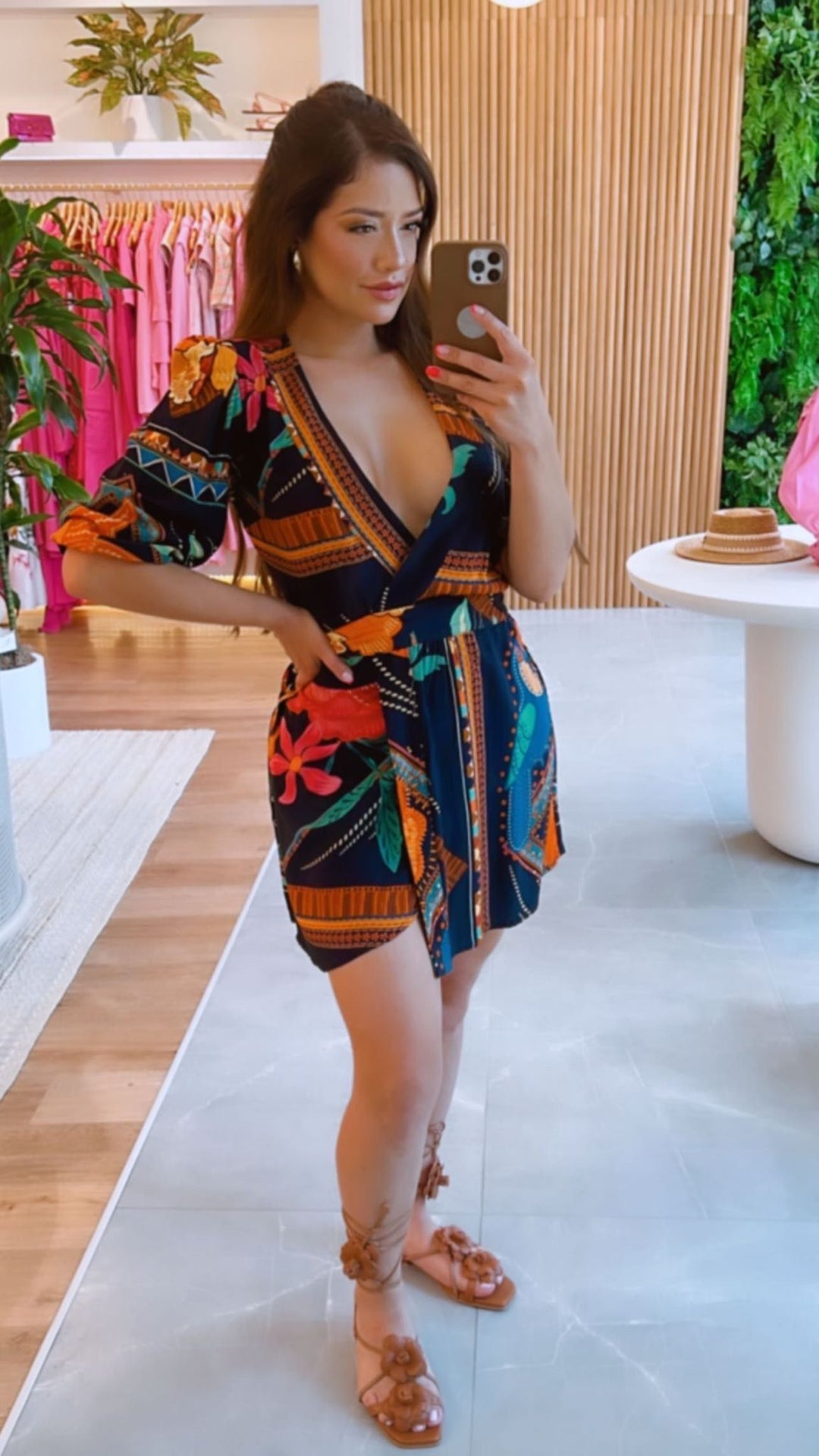 Printed Romper