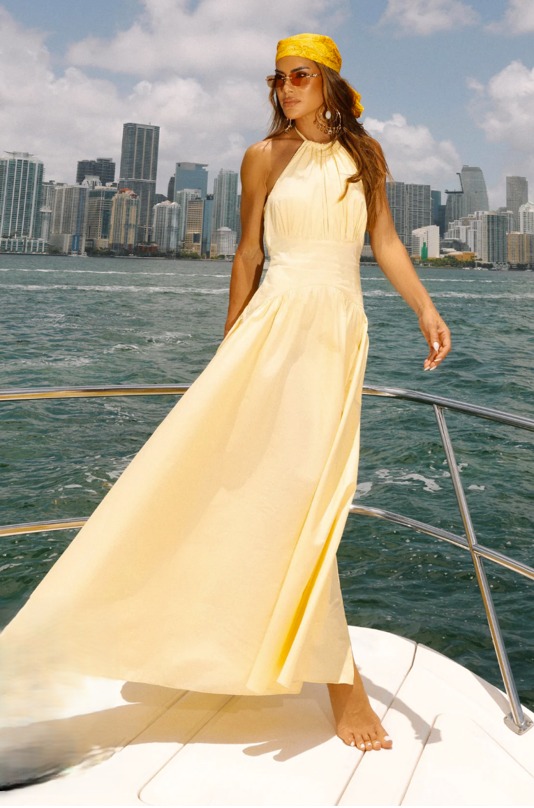 Vestido Midi Amarração – MissChicFashion