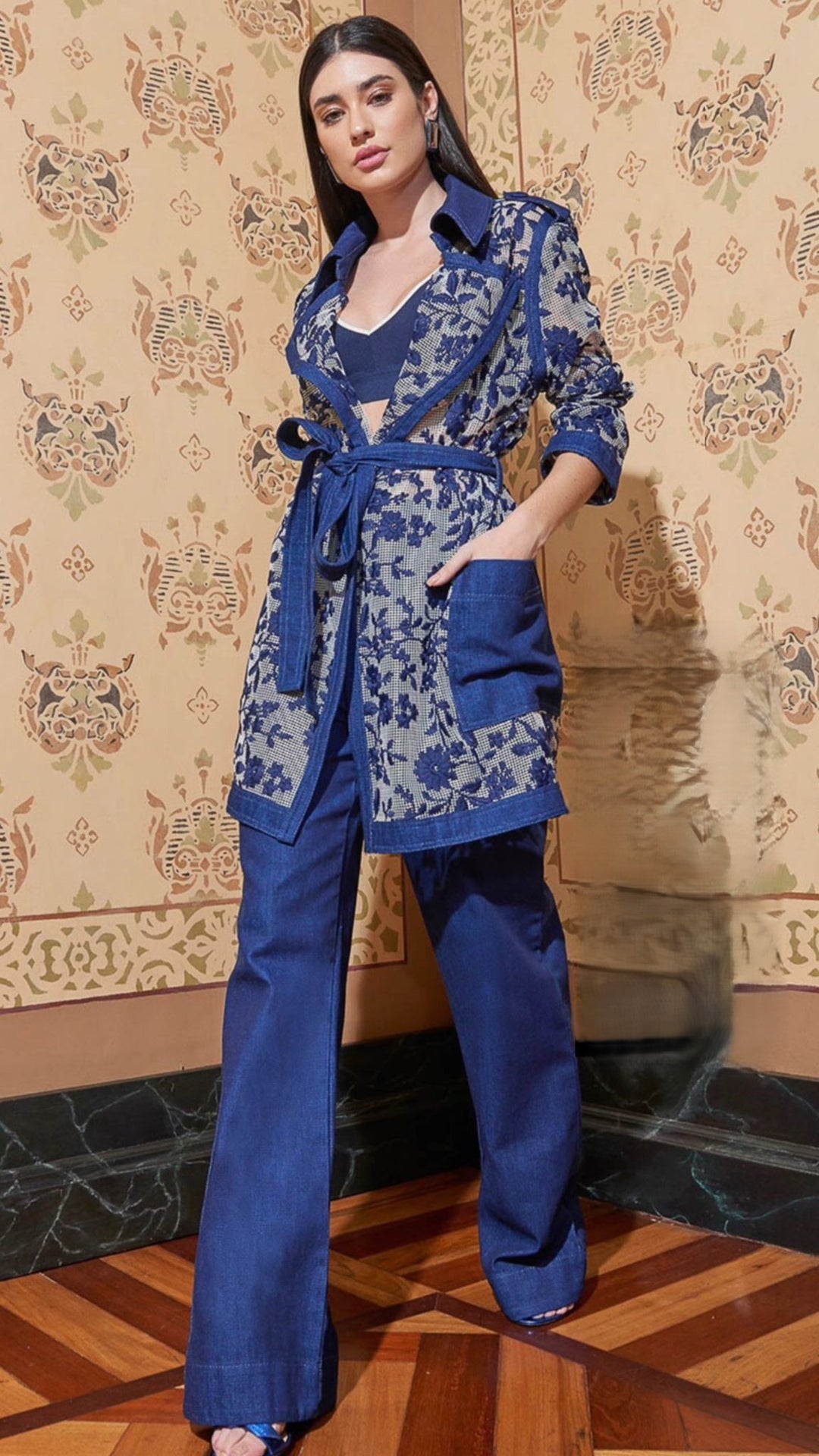 Anne Fernandes Jeans+Canvas Coat Set