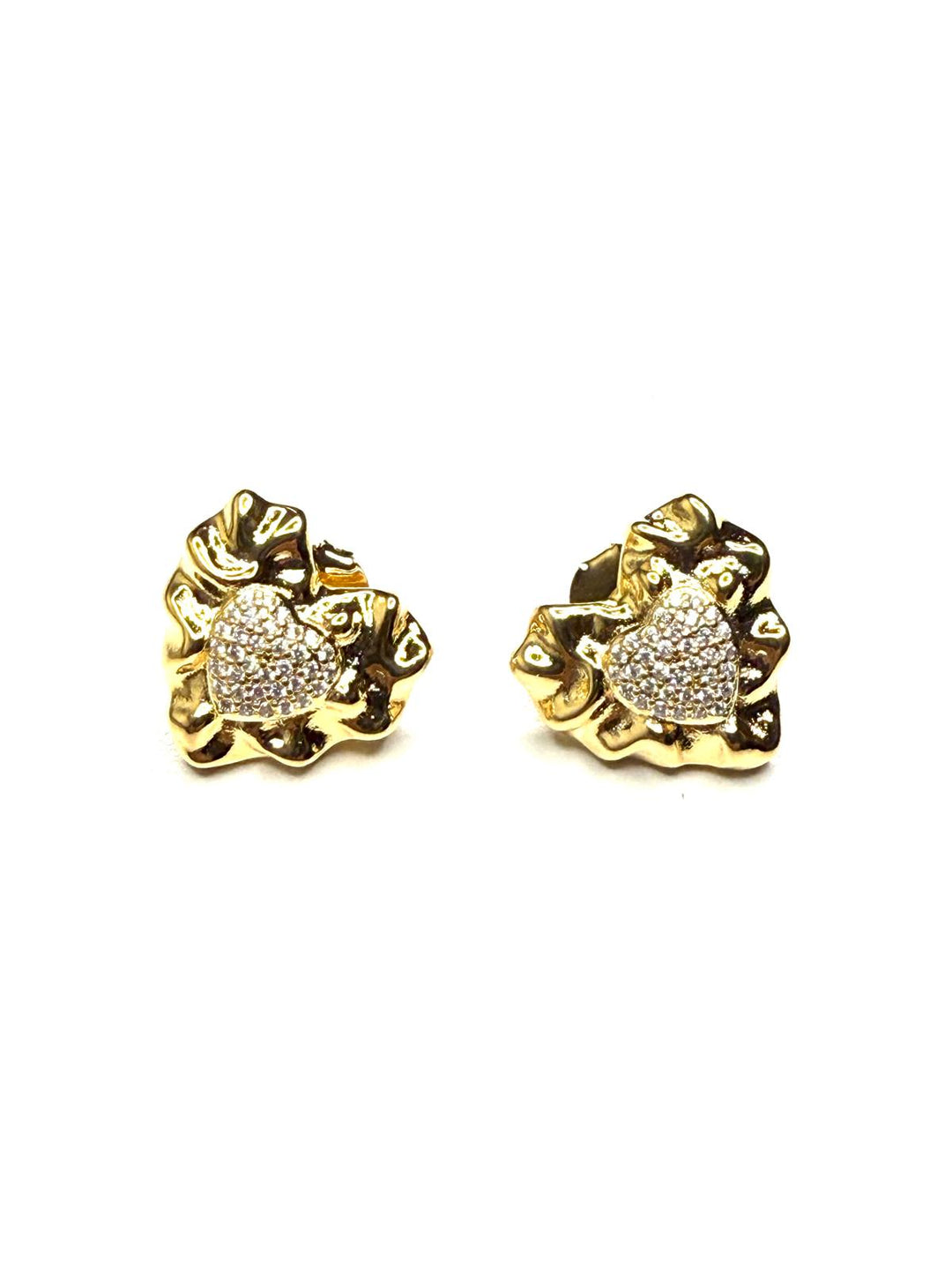 Micro Zirconia Heart Earring