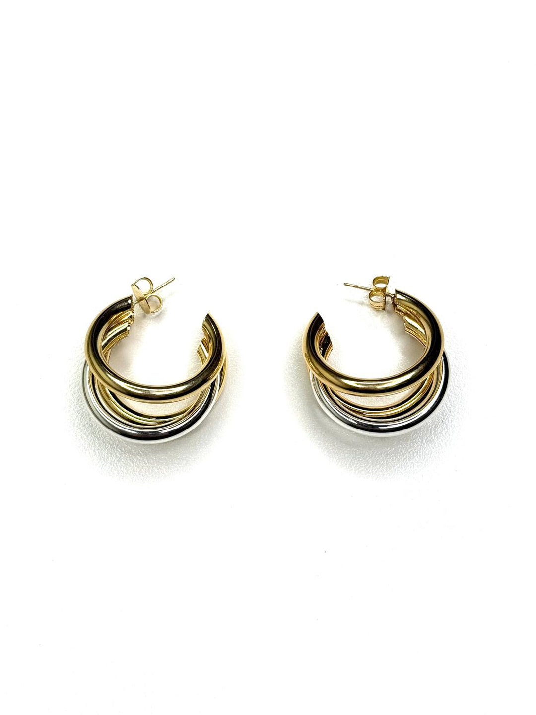 Plain Triple Hoop Earring