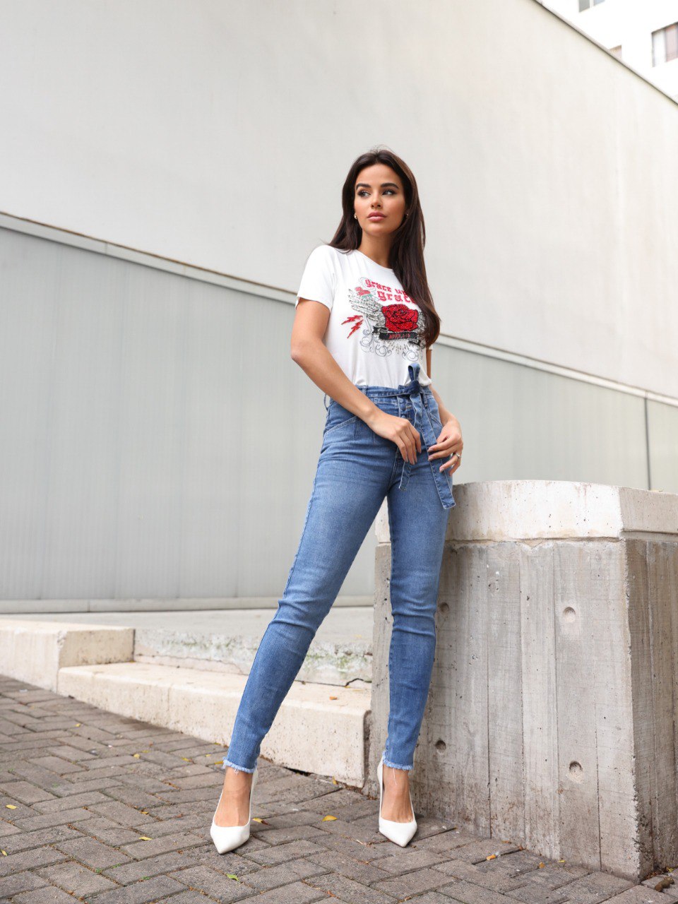 Calça Jeans Cropped
