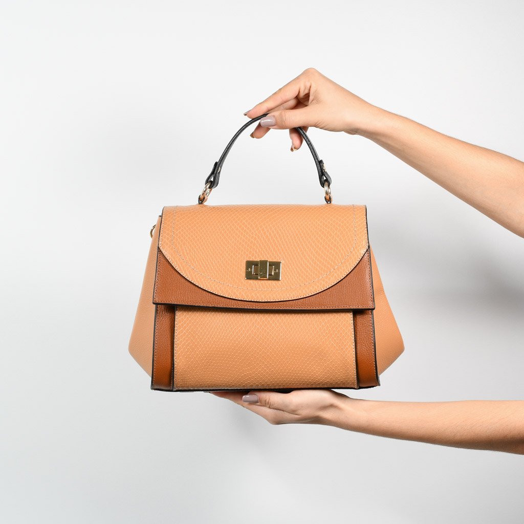 Bolsa Satchel Couro Jorge Bischoff – MissChicFashion