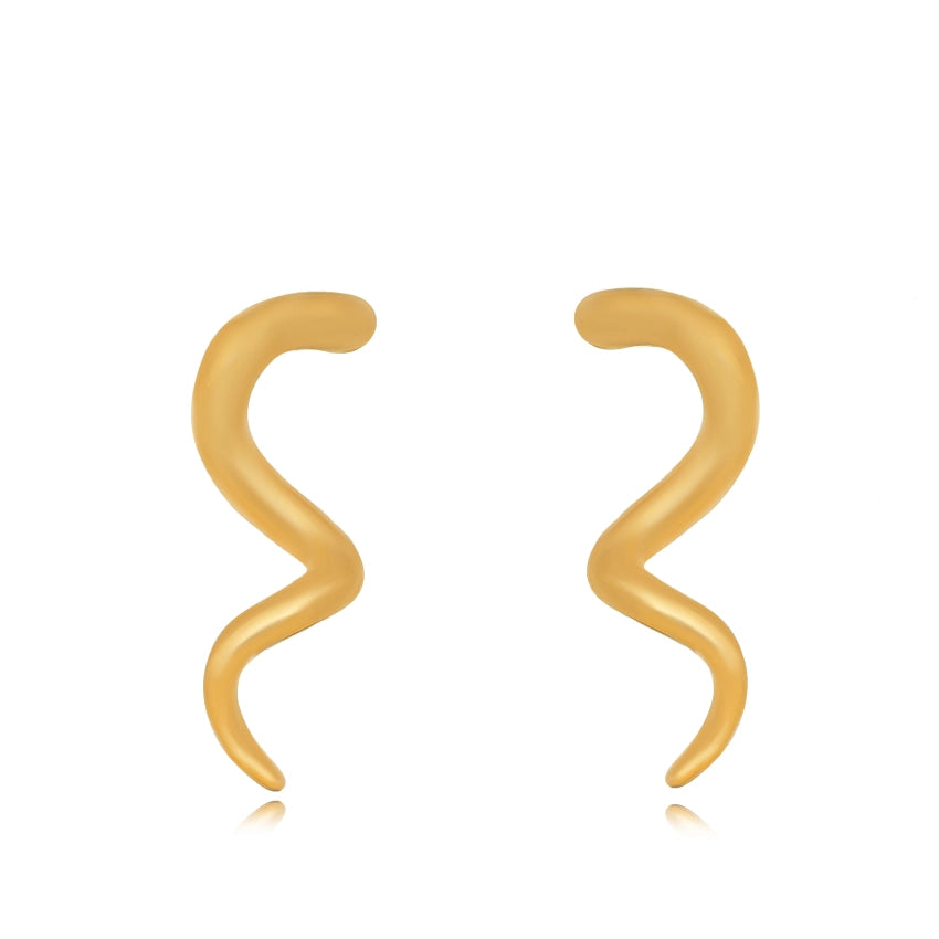 Smooth Wavy Earring