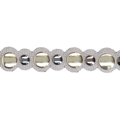 Luiza Barcelos Metallic Leather Belt with Rivets