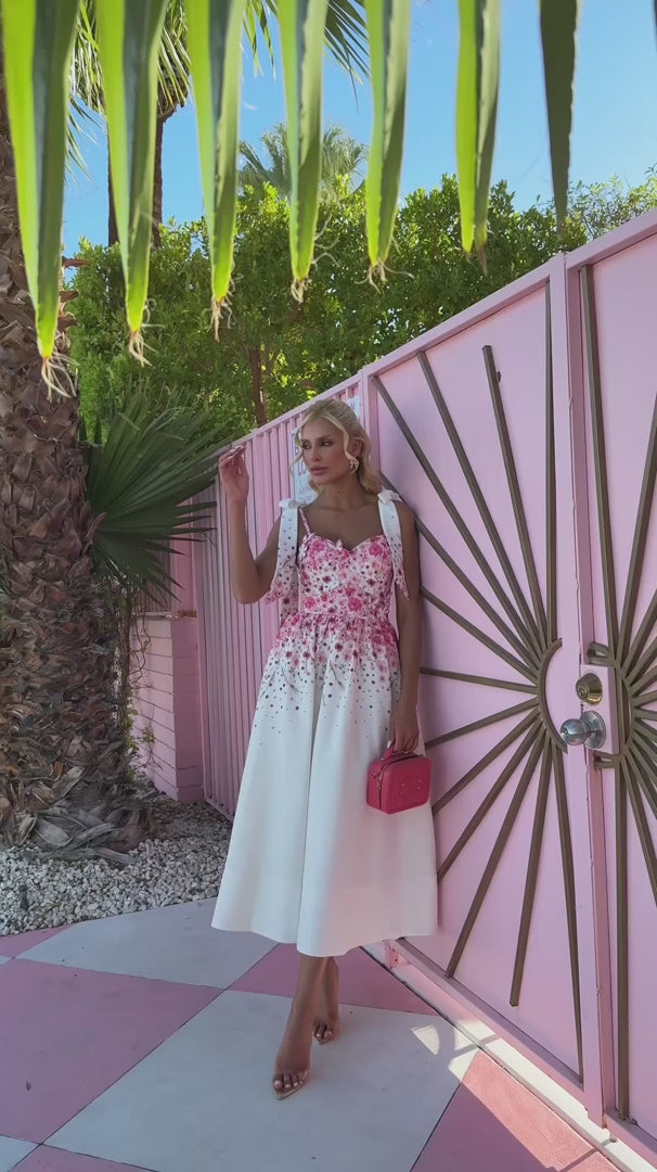 Floral Midi Dress Delight