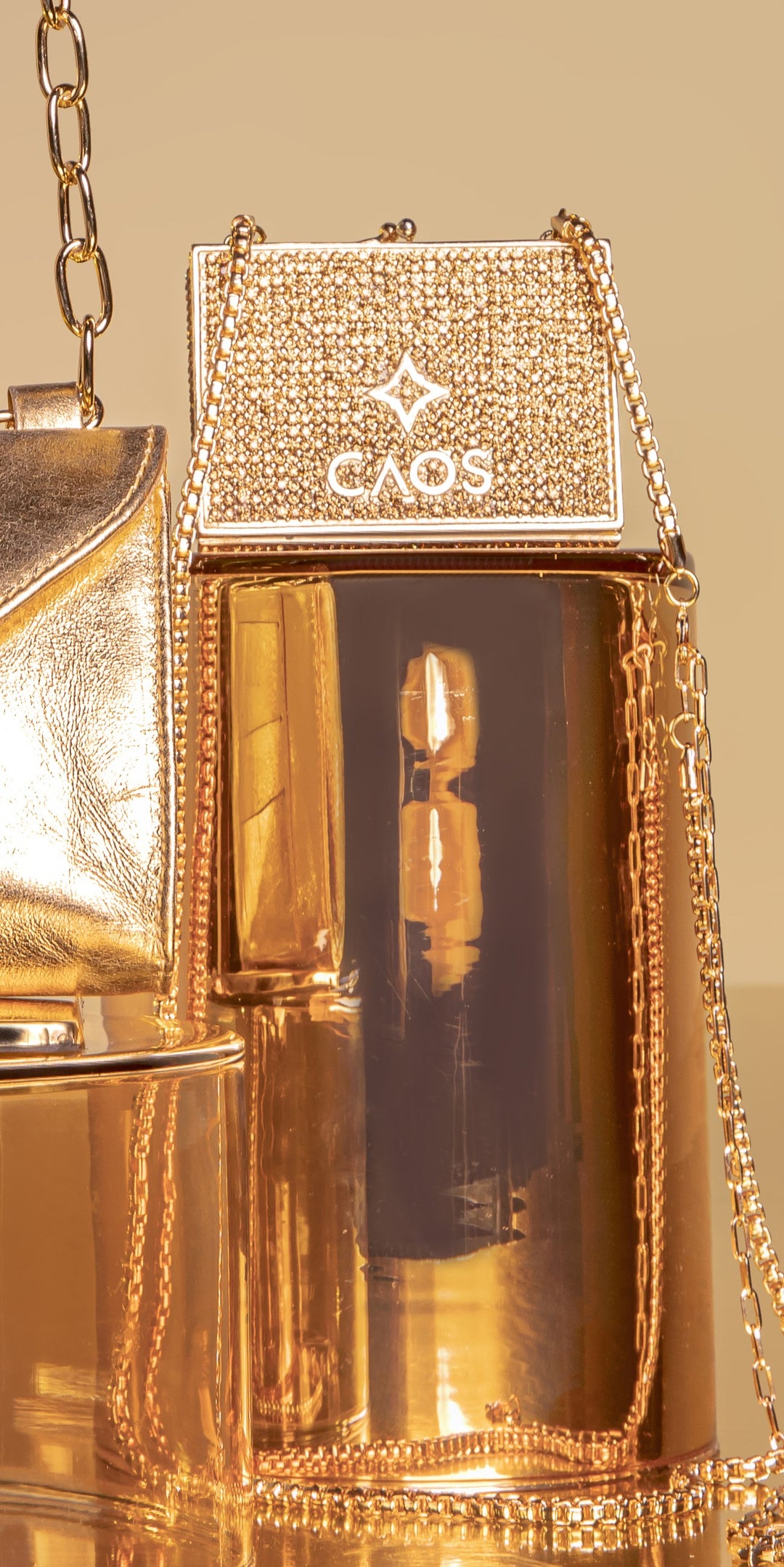 Chaos Gold Rhinestone Bag