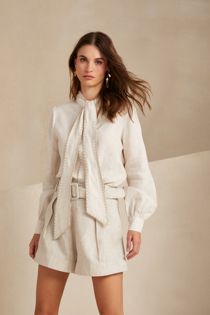 Luxury Linen Shirt Handmade Skunk