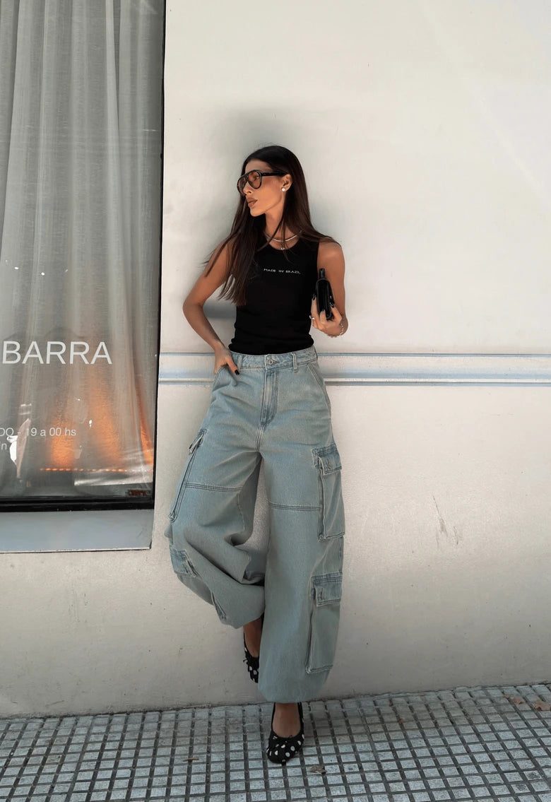 Calça Jeans Aladim Cargo