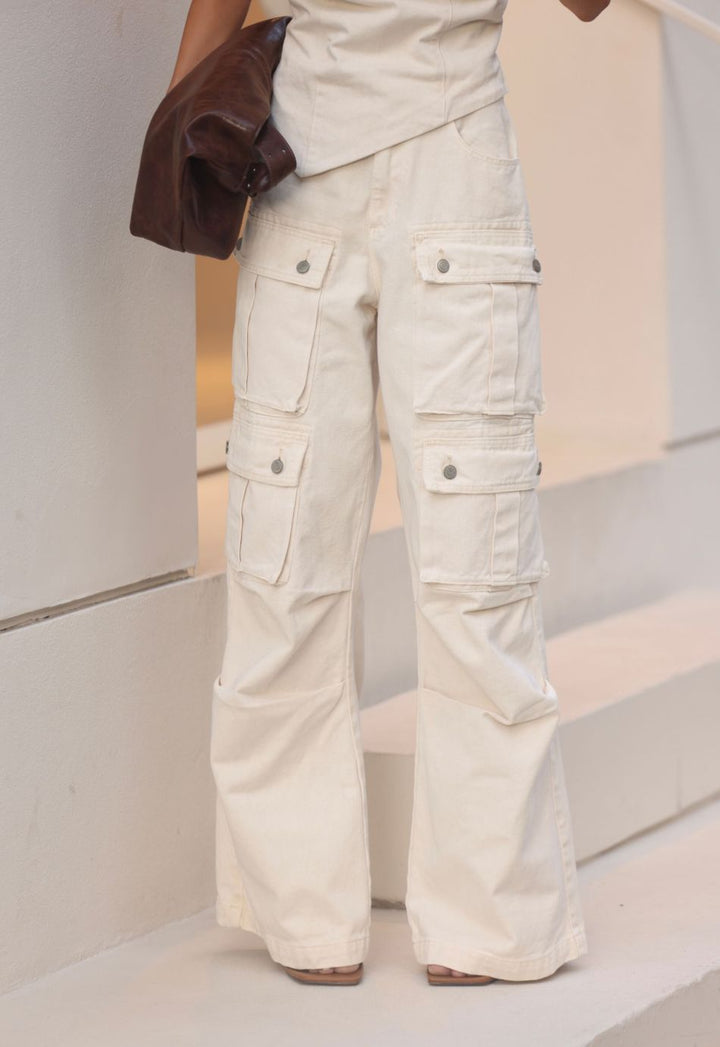 Calça Jeans Cargo Utility