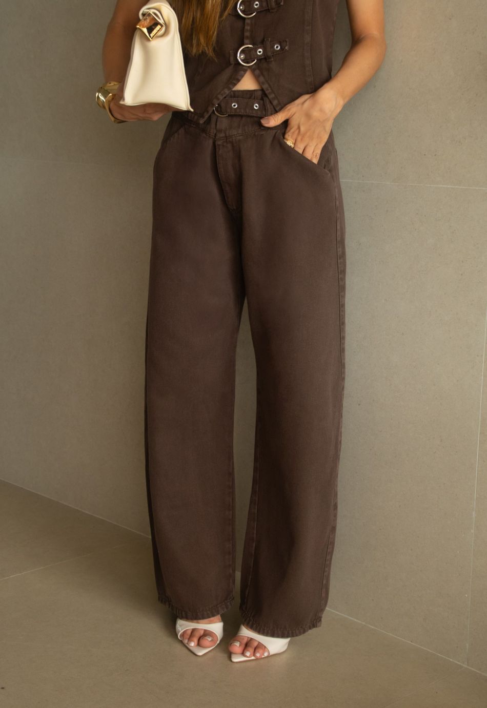 Calça Wide Leg Balloon