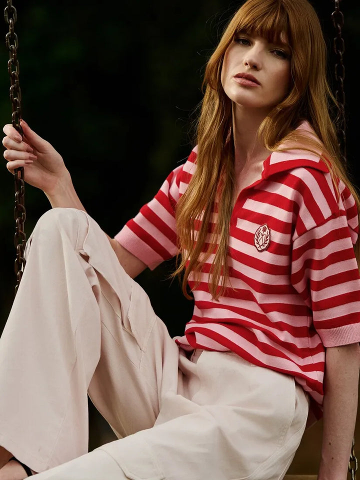 Blusa Polo Listrada