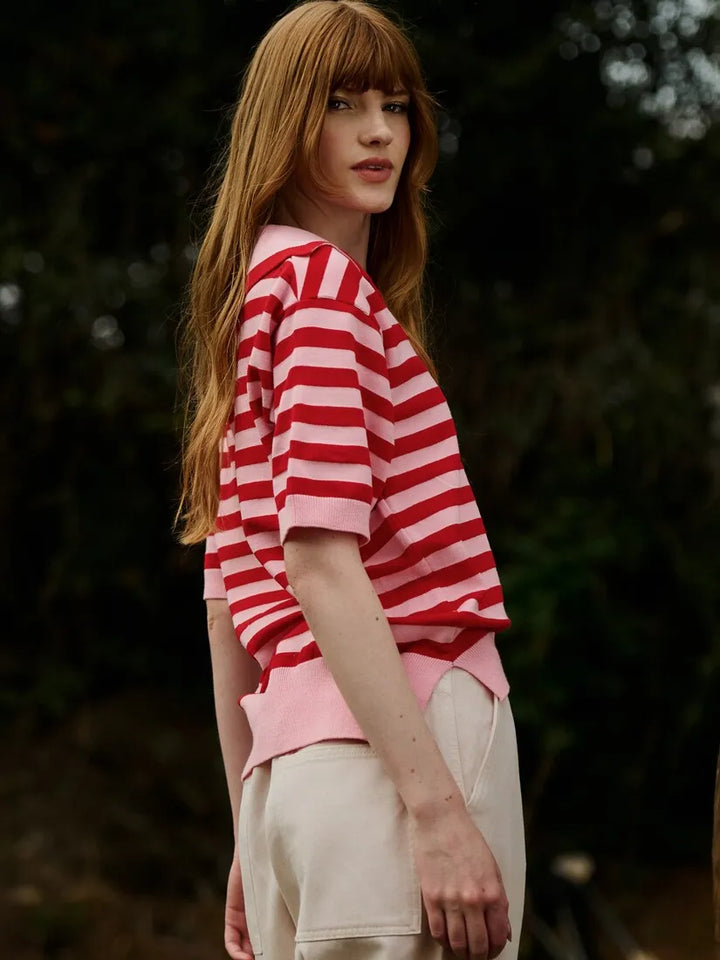Blusa Polo Listrada