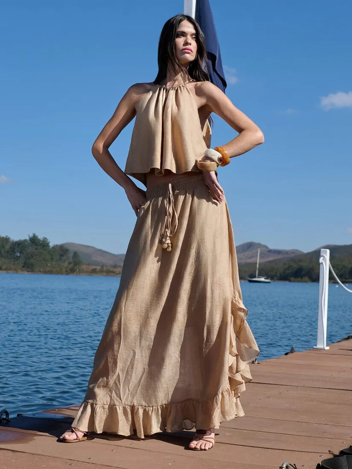 Blusa Jacquard Organza