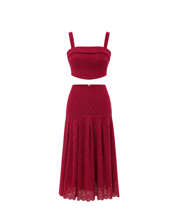 Mon Amour Lace Midi Set