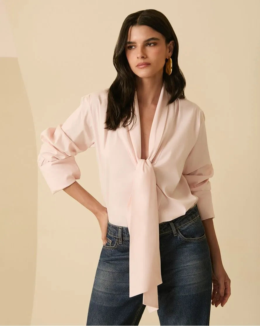 Low-cut shirt