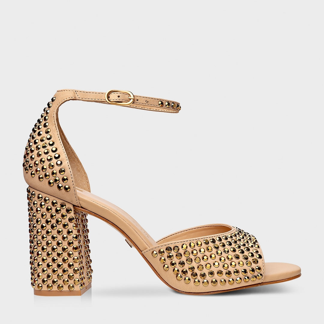Crystal Sandal Leather Carrano