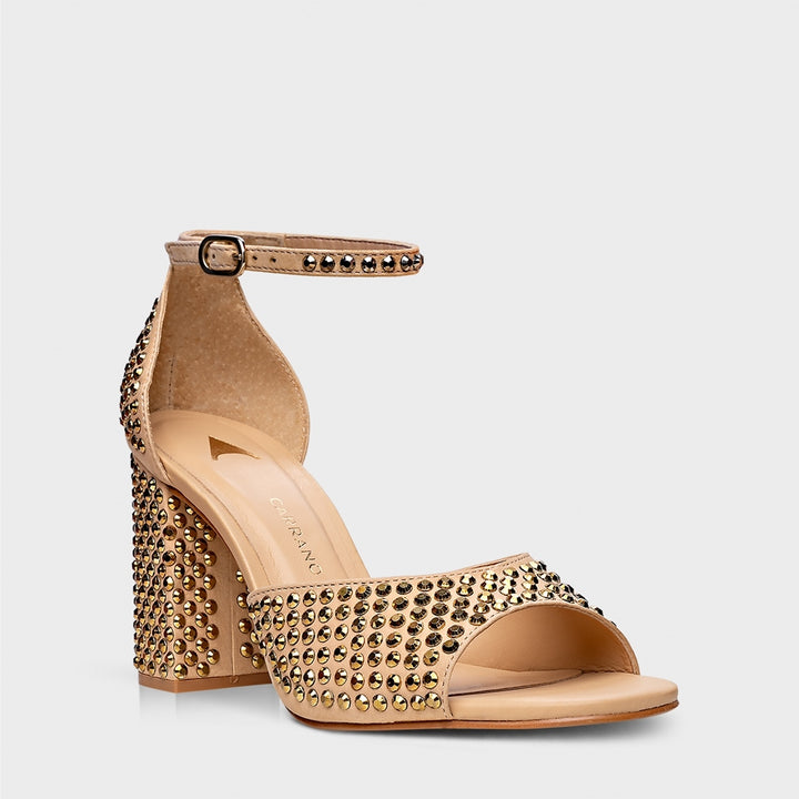 Crystal Sandal Leather Carrano