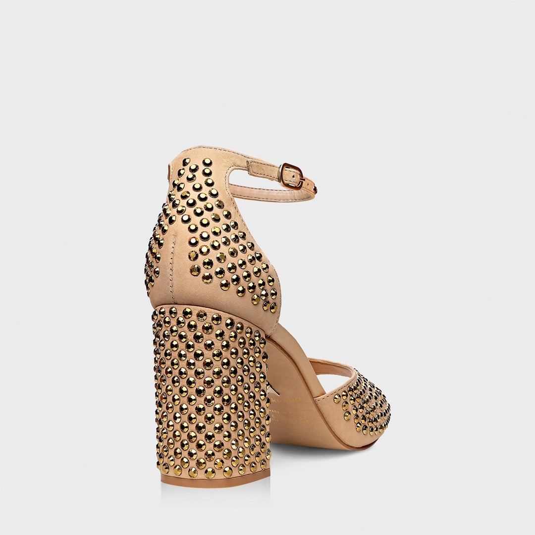 Crystal Sandal Leather Carrano