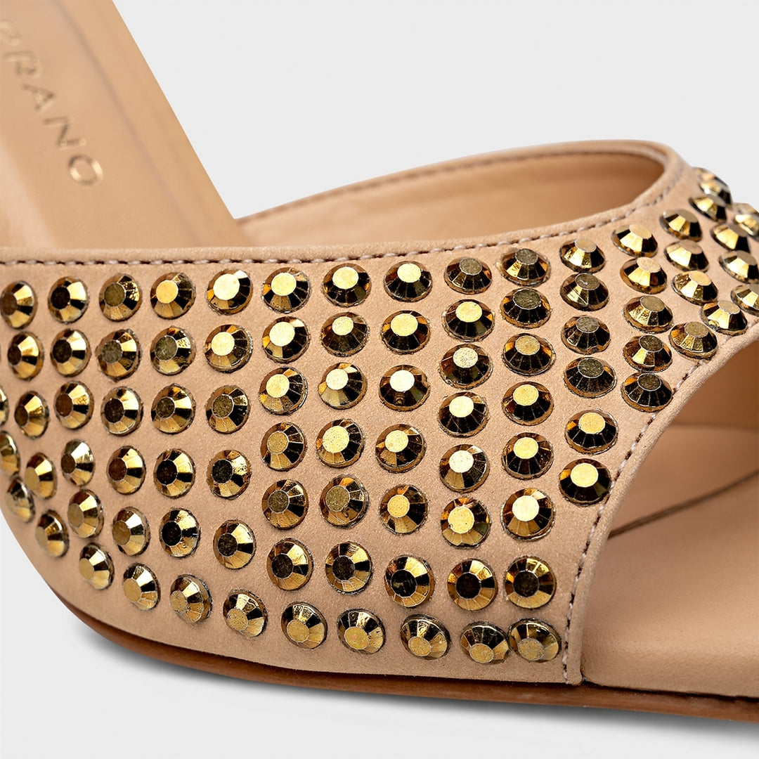 Crystal Sandal Leather Carrano