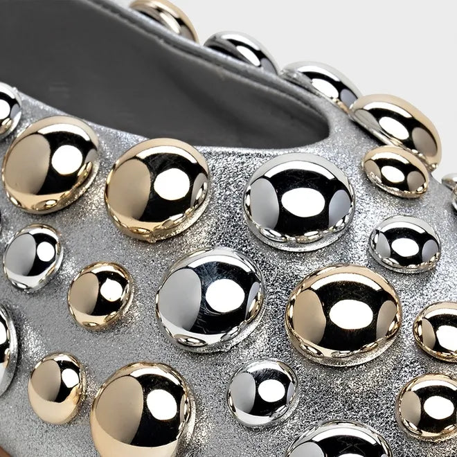 Sapatilha Balls Couro Metalizado