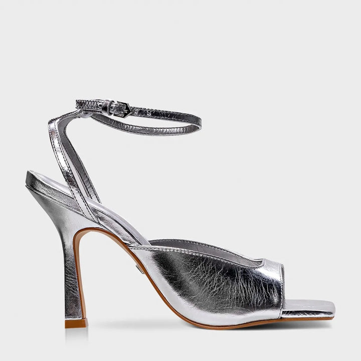 Metallic Spechio Leather Sandal
