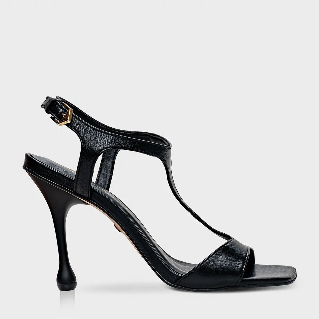 Leather Drop Heel Sandal