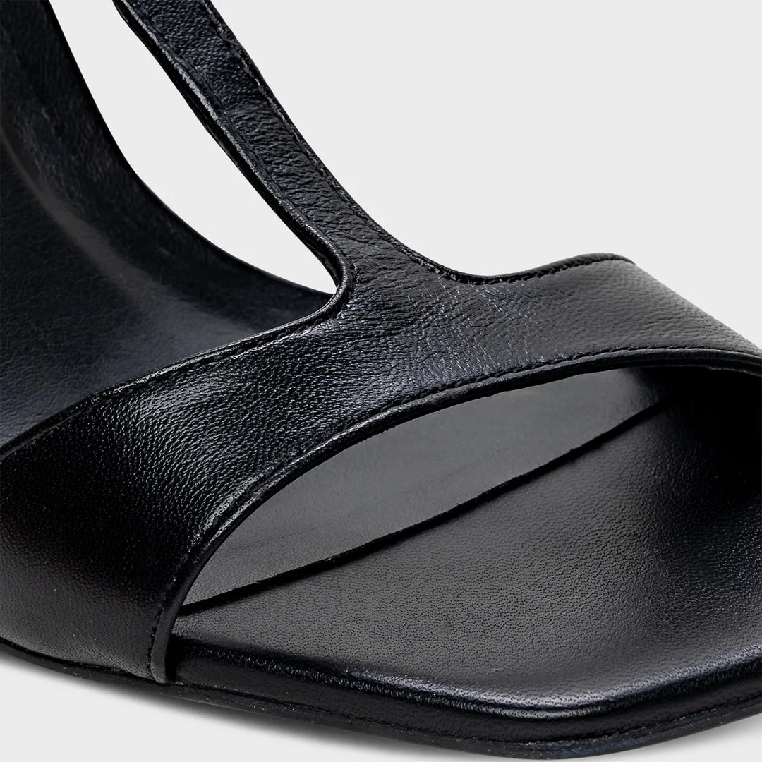 Leather Drop Heel Sandal