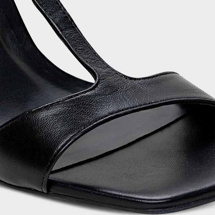 Leather Drop Heel Sandal