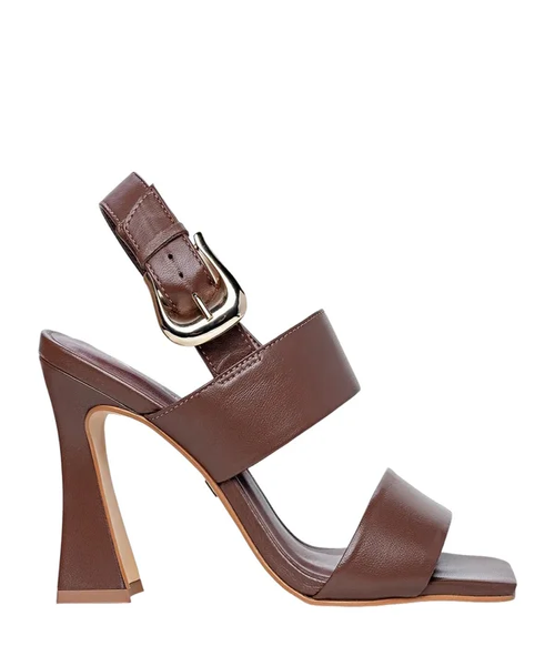 Sandália Couro Maxi Tiras