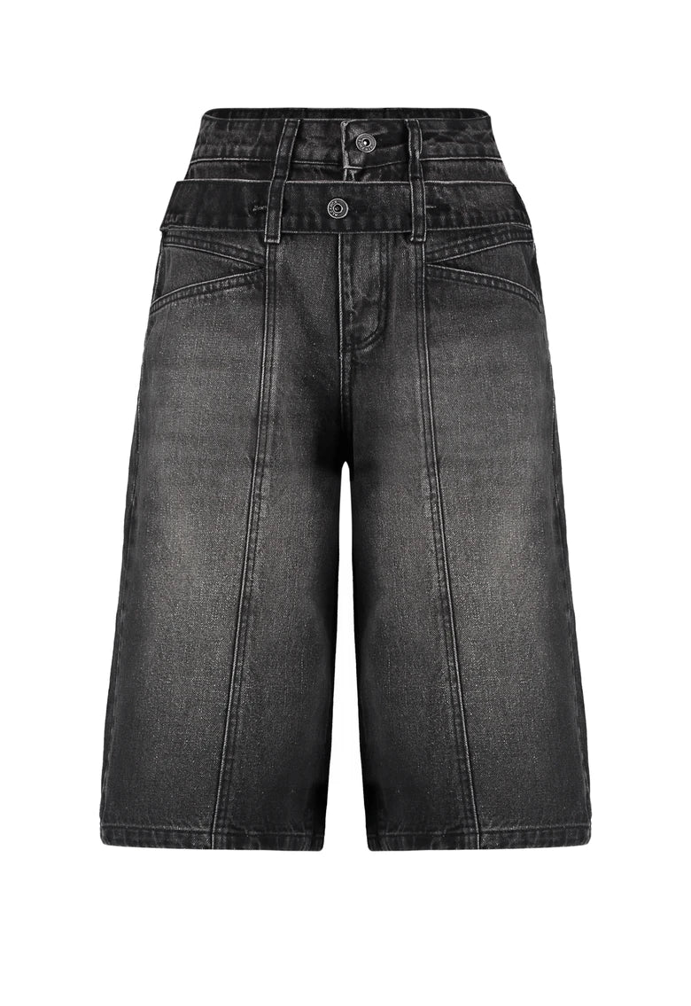 Noir Essential Denim Shorts