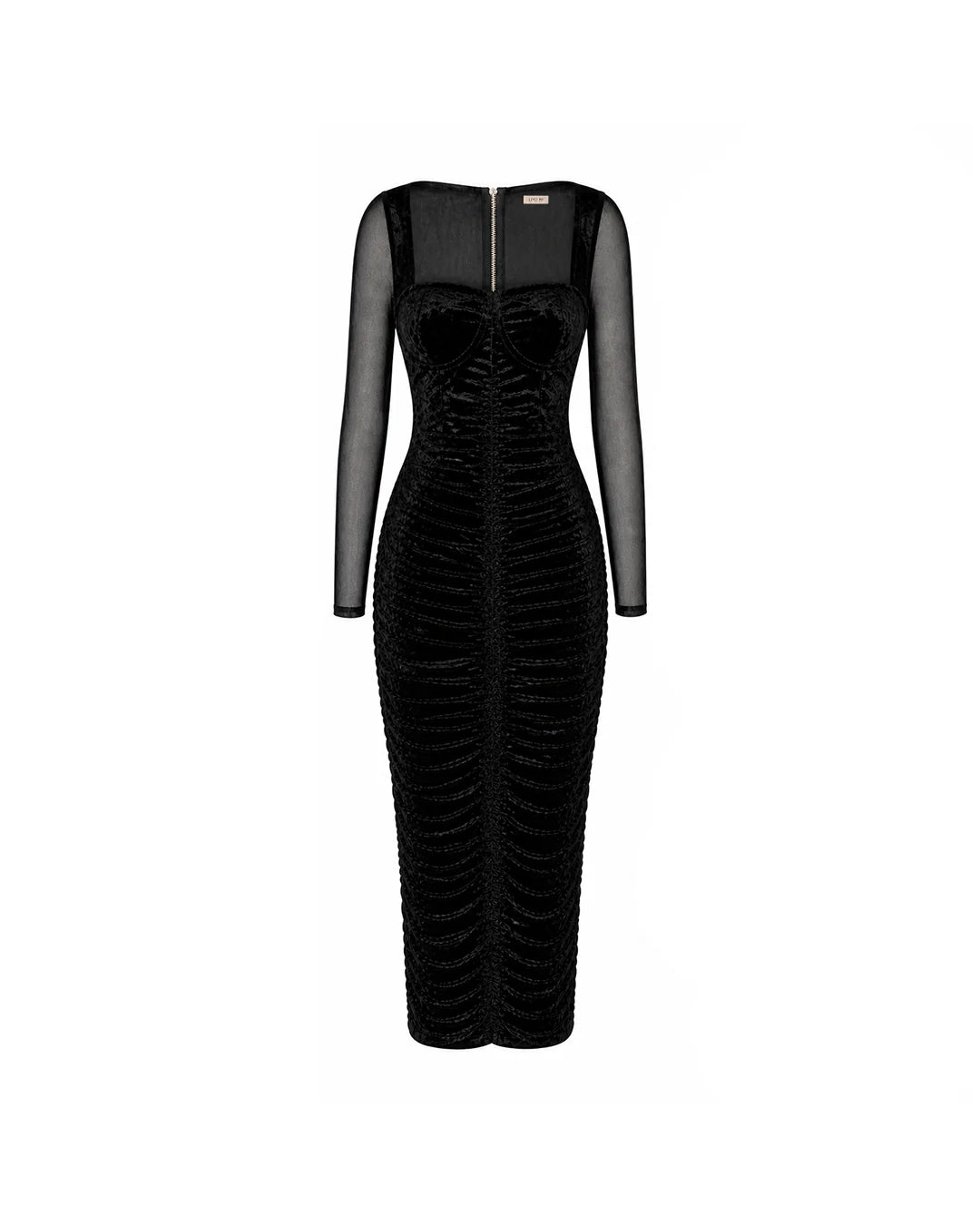 Vestido Midi Plissado Crush