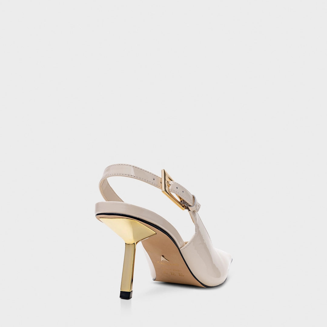 Leather Slingback Pumps
