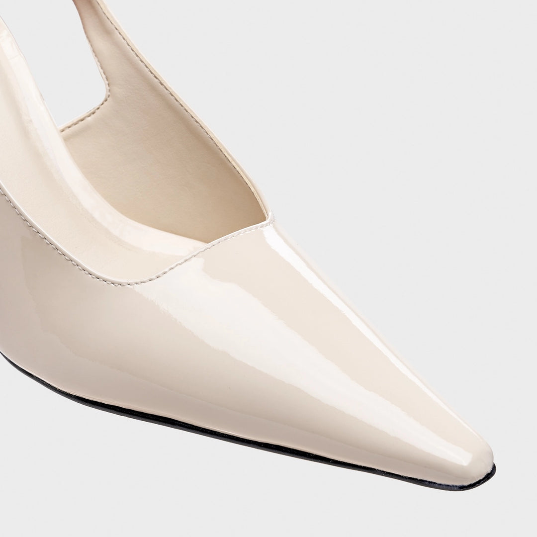 Leather Slingback Pumps