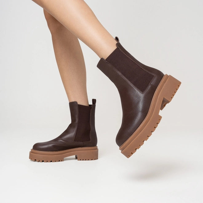 Bota Chelsea Bold Tratorada Couro