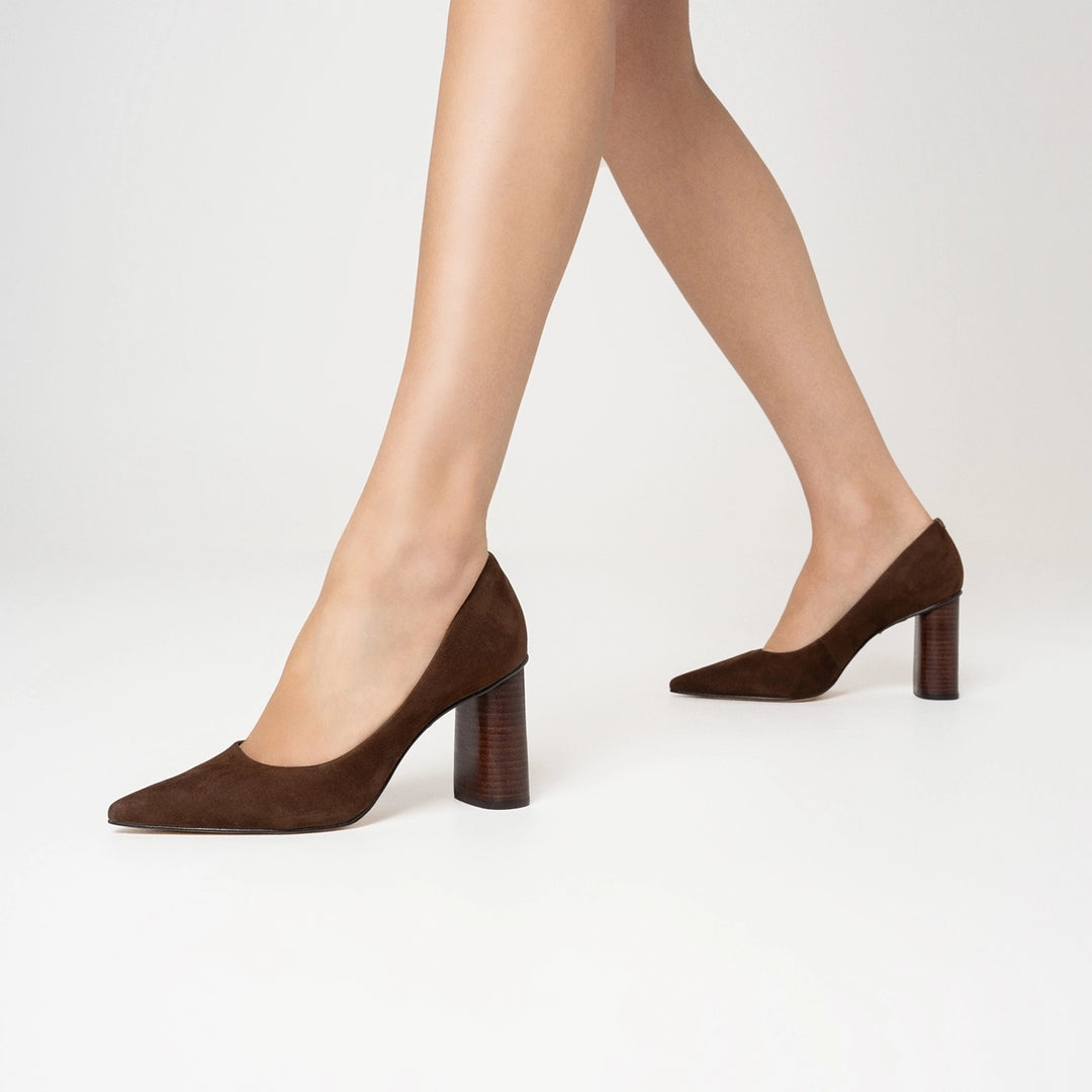 Scarpin Emma Couro Nobuck