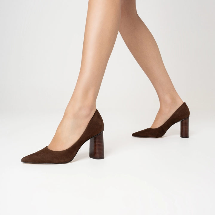 Scarpin Emma Couro Nobuck