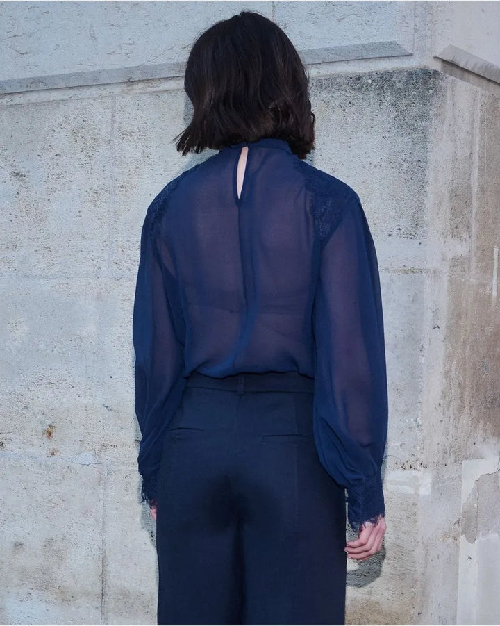 Chiffon Lace Bodysuit