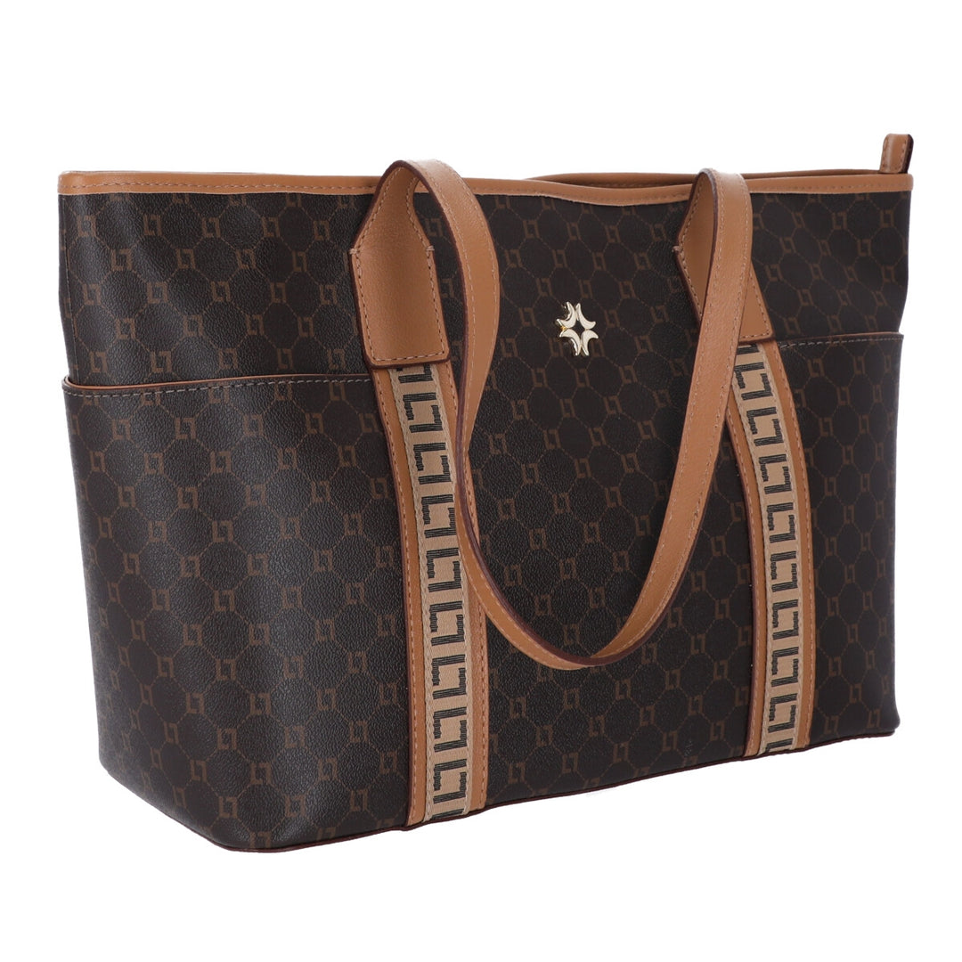 Leather Bag Shopping Luz da Lua 