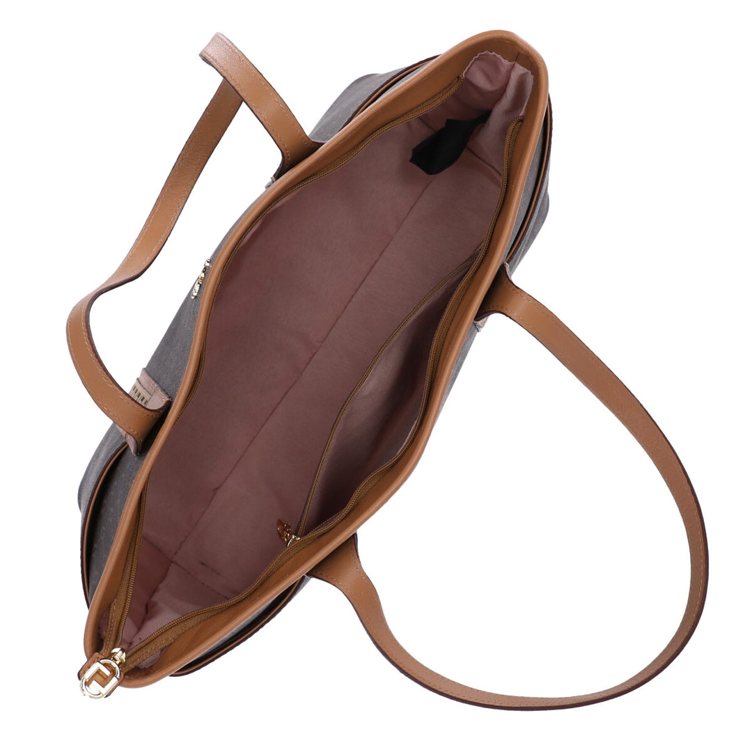 Leather Bag Shopping Luz da Lua 