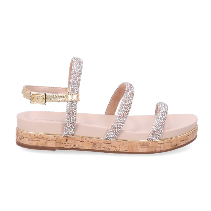 Moonlight Crystal Flatform Sandal
