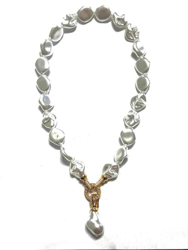 Colar Pérolas Micro Zircônia