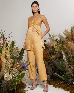 Satin Tunic+Pants Set