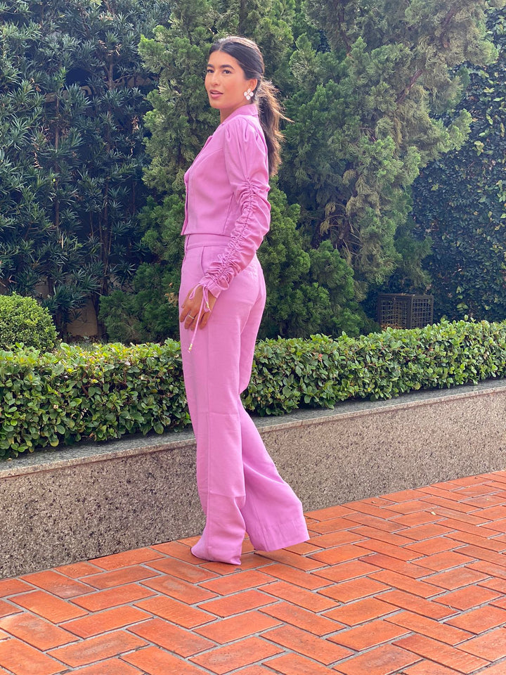 Cropped Blazer+Pants Set